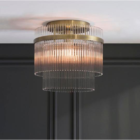 kerek kristaly uveg elegans klasszikus mennyezeti lampa uvegrud bronz rez alacsony belmagassag polgari vilagitas folyoso konyha haloszoba nappali luxus.jpg